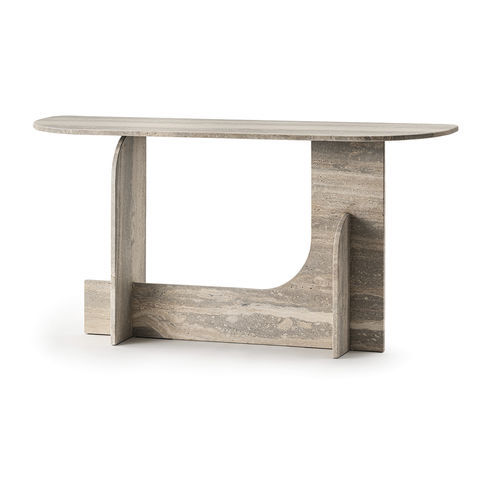 Современный стол-консоль - Selce Console - Gallotti&Radice - из мрамора / из натурального камня / с основанием из камня