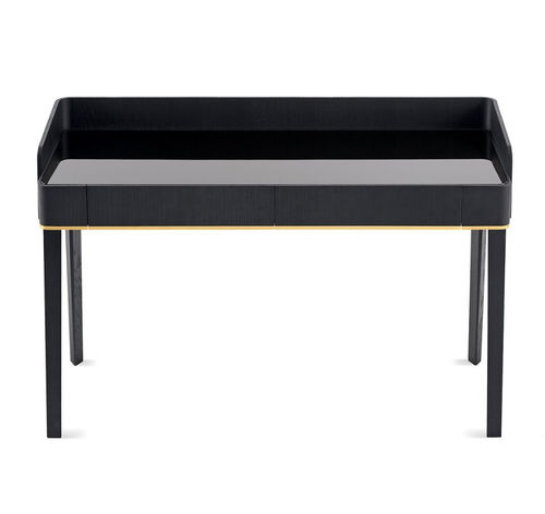 Напольный рабочий стол - SOHO - Gallotti&Radice - современный / из полированной латуни / из кожи