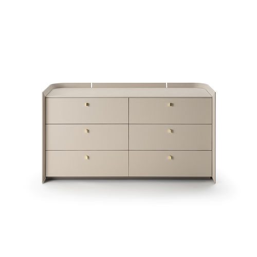 Современный комод - SUNSET COM&Ograve; - Gallotti&Radice - из лакированной древесины / из гнутой древесины / из полированной латуни