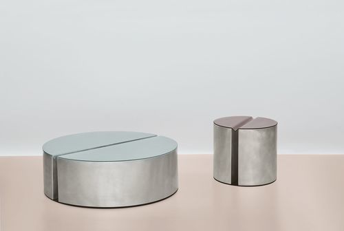 Современный журнальный столик - CAUCE - Gallotti&Radice - из алюминия / из стали / из лакированного стекла