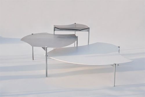 Журнальный столик из стекла - ARCIPELAGO - Gallotti&Radice - с основанием из металла / для интерьера