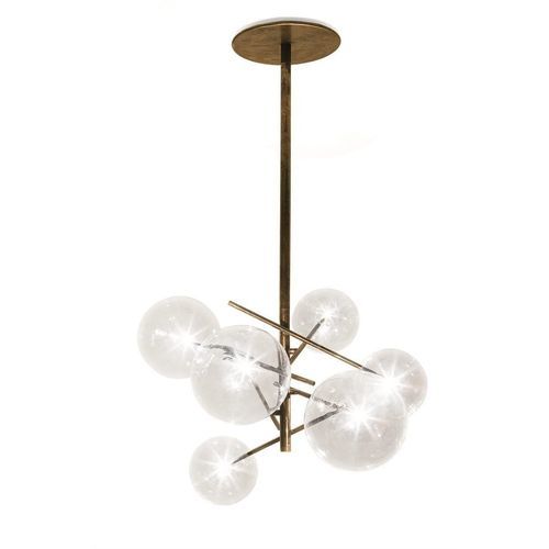 Современная люстра - BOLLE 6 - Gallotti&Radice - из латуни / из кристалла / из дутого стекла
