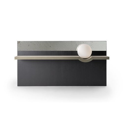 Настенный стеллаж - STRESA - Gallotti&Radice - современный / из мореной древесины / из кристалла