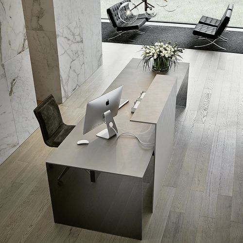 Напольный рабочий стол - AIR MODESTY - Gallotti&Radice - современный / из алюминия / из анодированного алюминия