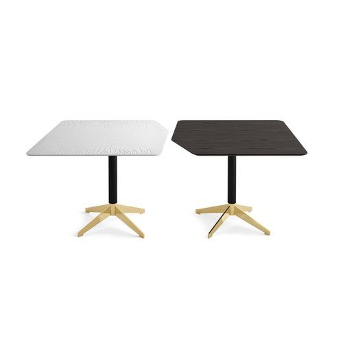 Современный журнальный столик - ZEN LOW - Gallotti&Radice - из ясеня / с основанием из анодированного алюминия / прямоугольный