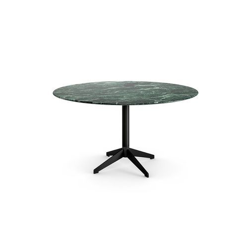 Современный журнальный столик - ZEN BLACK LOW - Gallotti&Radice - из ясеня / с основанием из алюминия / круглый