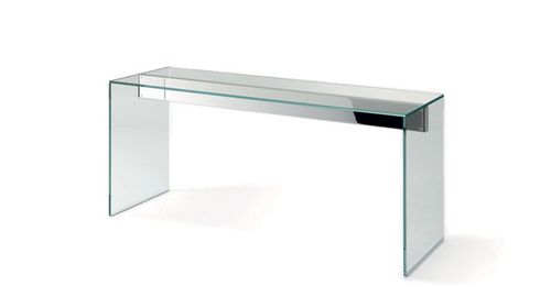Современный стол-консоль - AIR - Gallotti&Radice - из стекла / из закаленного стекла / из нержавеющей стали