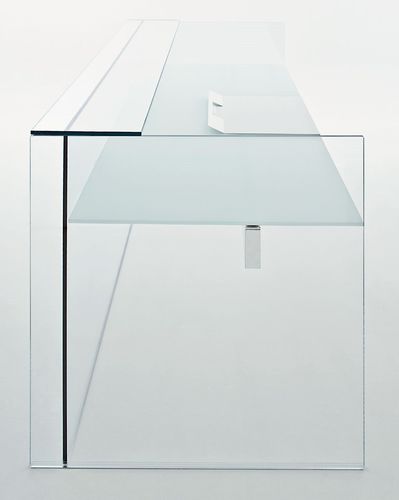 Административная стойка из нержавеющей стали - AIR HALL - Gallotti&Radice - из стекла