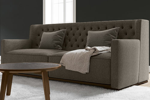 Современный диван - GLAMOUR - Febal Casa - из ткани / серый / контрактный