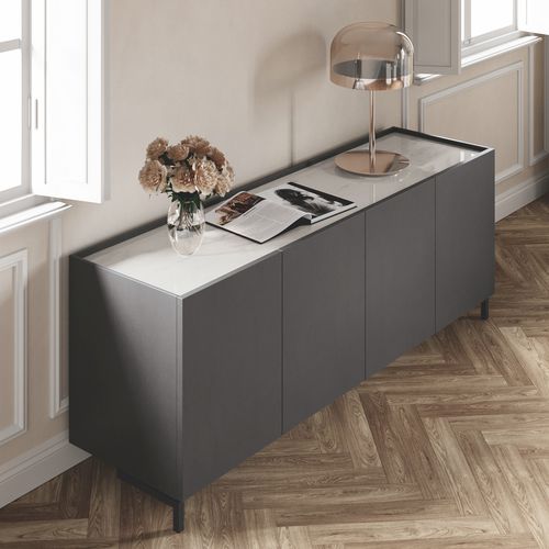 Современный буфет - LEAF / 03 - Febal Casa - из металла / из меламина / модульный