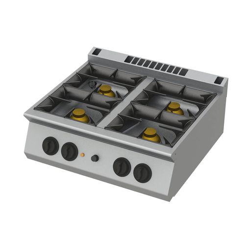 Газовая варочная панель - 040G /S-7 - ROSINOX - для профессионального использования / 4 конфорки / настольная