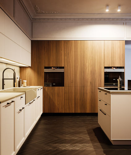 Современный шкаф для хранения для кухни - D23 - DOIMO CUCINE - из дерева / для печи