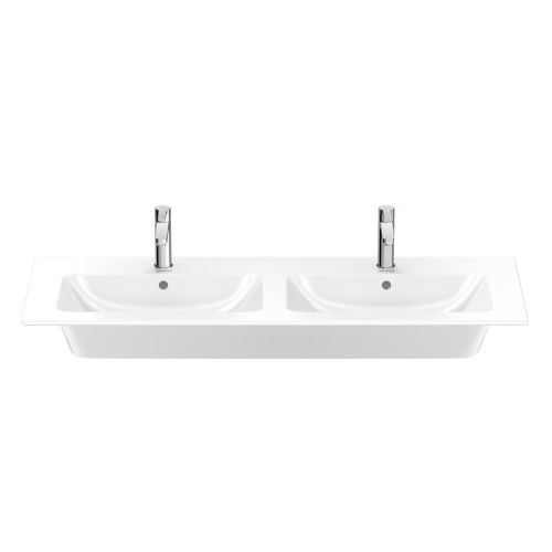 Встраиваемая раковина - 233613 - DURAVIT - из керамики / двойная / прямоугольная