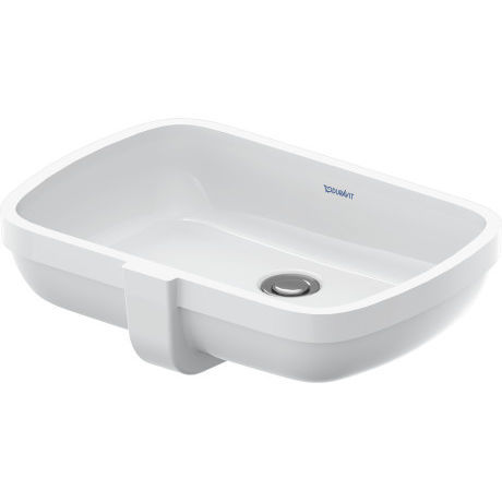 Раковина под рабочей поверхностью - 039848 - DURAVIT - из керамики / глянцевая / прямоугольная