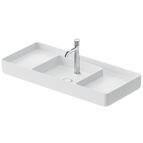 Настольная раковина - 238110 - DURAVIT - из керамики / глянцевая / прямоугольная