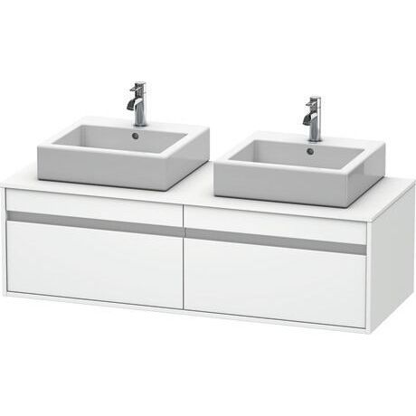 Двойная тумба под умывальник - KT6697 B/L/R - DURAVIT - подвесная / из дерева / современная