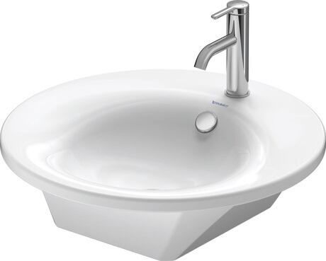 Настольная раковина - 040658 - DURAVIT - из керамики / глянцевая / круглая