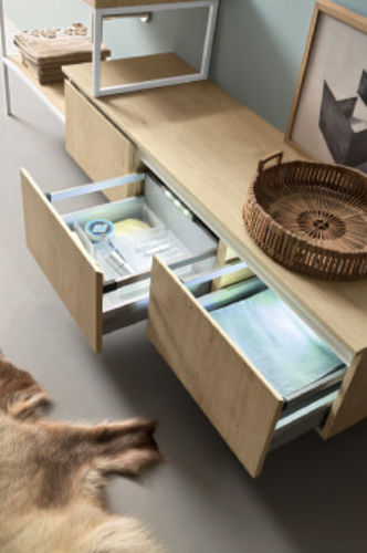 Современный мебель для ванной комнаты - NORDIC STYLE PRACTICALITY - Cerasa - из дерева / настенный / с выдвижным ящиком