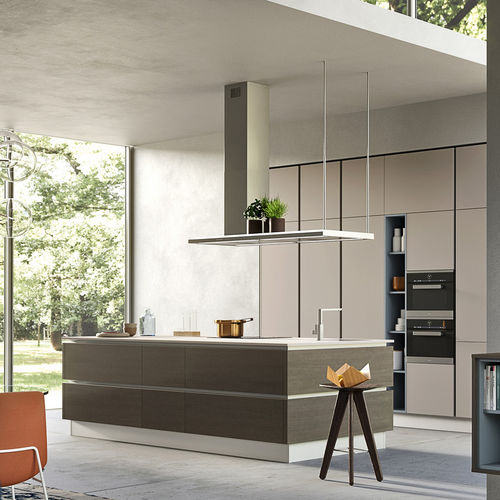 Современная кухня - AINOA 3.0 - Record Cucine - из лакированной древесины / из ясеня / островного типа