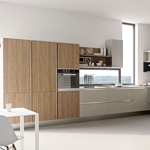 Современная кухня - LAMINA 4.0 - Record Cucine - из фанерованной древесины / из дуба / из вяза