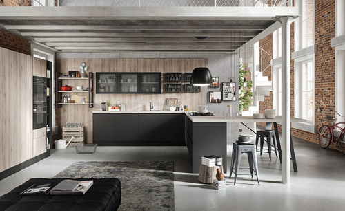 Современная кухня - URBAN 1.0 - Record Cucine - из дуба / из лакированной древесины / L-образная