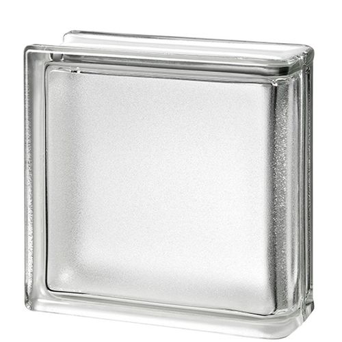 Квадратный стеклоблок - CLEAR 1909/8  - SEVES GLASSBLOCK - угловой / изогнутый / для фасада