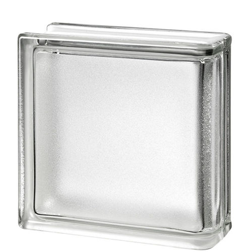 Квадратный стеклоблок - CLEAR 19/8 LINEAR END  - SEVES GLASSBLOCK - угловой / изогнутый / гладкий