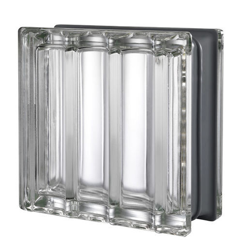 Квадратный стеклоблок - METALLIZZATO - SEVES GLASSBLOCK - рельефный / настенный / изоляционный