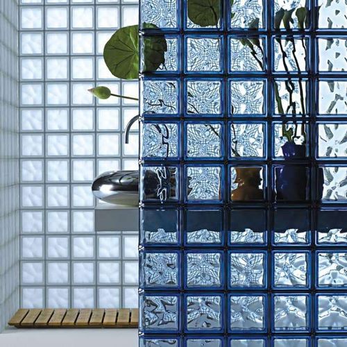 Изогнутый стеклоблок - TERMINALE   - SEVES GLASSBLOCK - гладкий / с профлистом / металлизированный