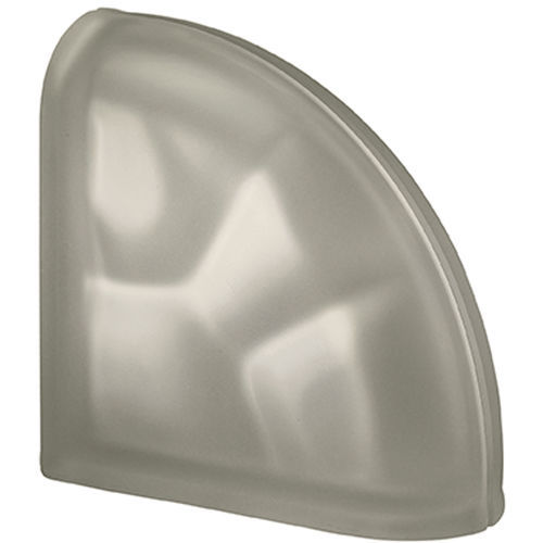 Изогнутый стеклоблок - CLEAR TERMINAL WAVY - SEVES GLASSBLOCK - сатинированный / песчаный / гладкий