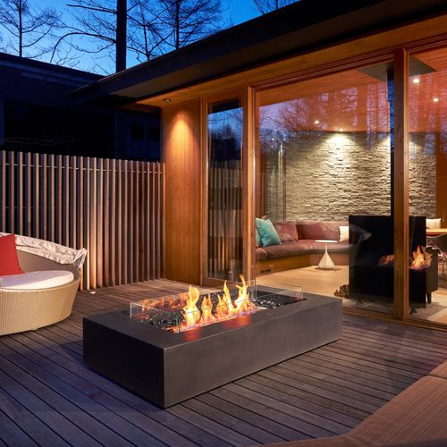 Садовая жаровня на биоэтаноле - WHARF 65 - EcoSmart Fire - газовая / из бетона / из нержавеющей стали