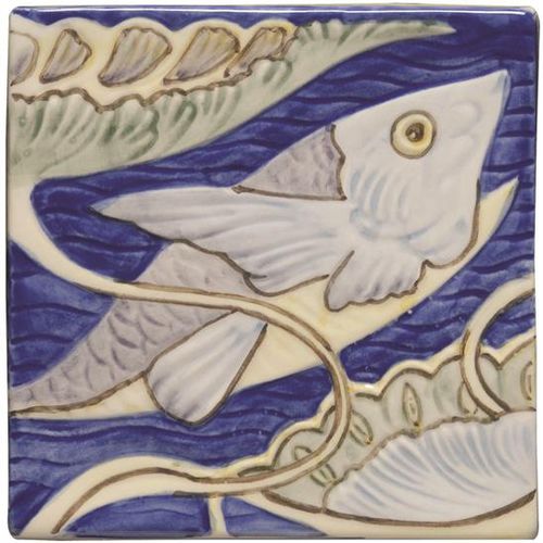 Плитка из керамики - FISH FRIEZE - ORIGINAL STYLE - полированная / расписанная вручную / для интерьера