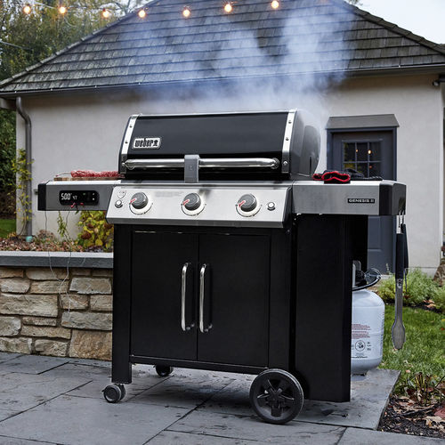 Газовое барбекю - GENESIS II EX-315 SMART - Weber USA - мобильное / из нержавеющей стали / со встроенным ящиком