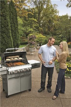 Газовое барбекю - SUMMIT® S-470 - Weber USA - для профессионального использования / на роликах / из нержавеющей стали