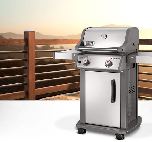 Газовое барбекю - SPIRIT® S-210™ - Weber USA - на роликах / из нержавеющей стали
