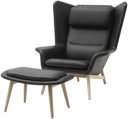 Современное кресло - HAMILTON - BoConcept - из кожи / из ткани / из нержавеющей стали