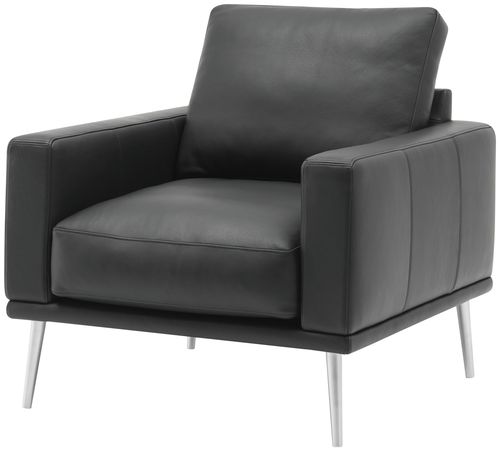 Современное кресло - CARLTON - BoConcept - из кожи / из ткани / из стали