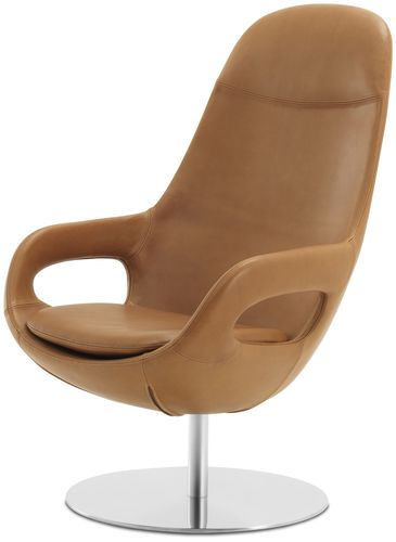 Современное кресло - SMARTVILLE  - BoConcept - из кожи / из ткани / из стали