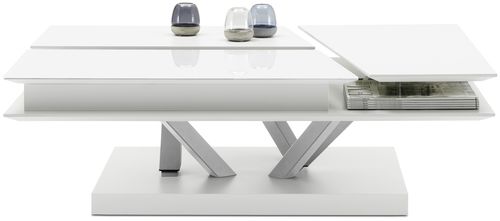 Современный журнальный столик - BARCELONA  - BoConcept - из стекла / из МДФ / прямоугольный