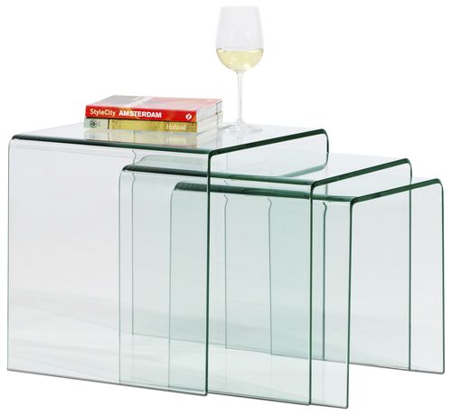 Современный стол Жигонь - ADRIA - BoConcept - из стекла / прямоугольный / для бытового использования