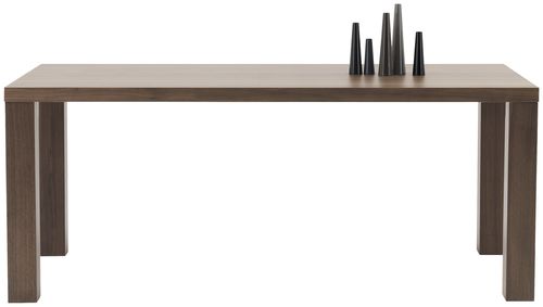 Современный обеденный стол - LUGO - BoConcept - из МДФ / из стали / прямоугольный