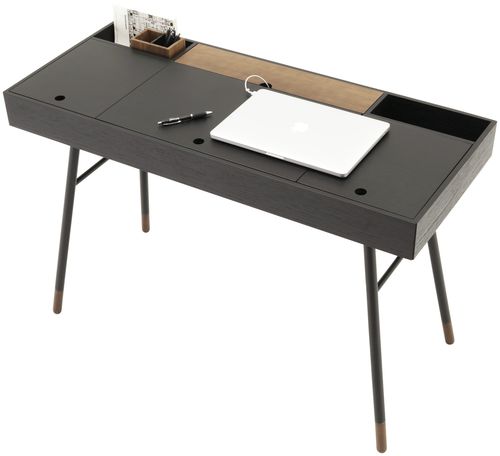 Современный рабочий стол - CUPERLINO - BoConcept - из МДФ / со встроенным ящиком / 4 ножки