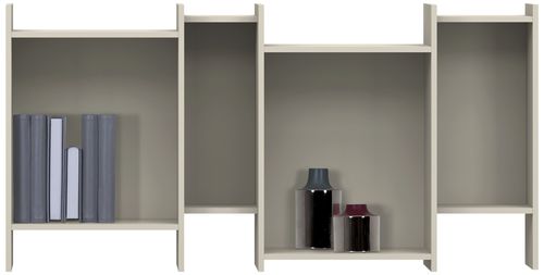 Модульный книжный шкаф - COMO - BoConcept - настенный / современный / из дерева