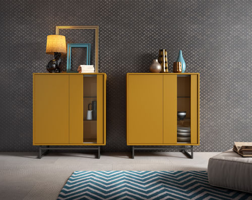 Высокий буфет - BOOK - MUEBLES MESEGUE, S.A. - современный / из лакированной древесины / из металла