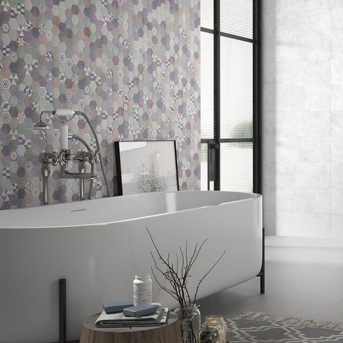 Плитка из керамики - COMBINE - SALONI CERAMICA - полированная / для ванной комнаты / настенная