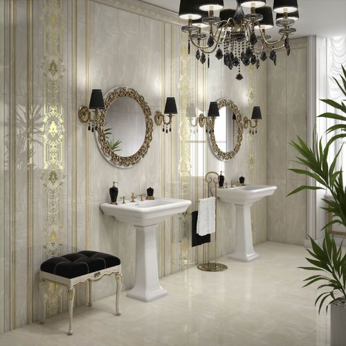 Плитка из керамогранита - ADVANCE BRILLO - SALONI CERAMICA - глянцевая / 3D / для интерьера