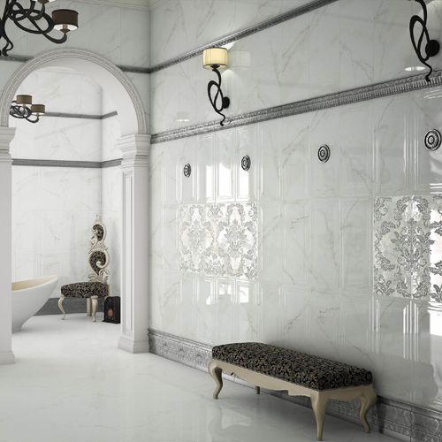 Плитка из керамики - CORINTO  - SALONI CERAMICA - полированная / для ванной комнаты / настенная