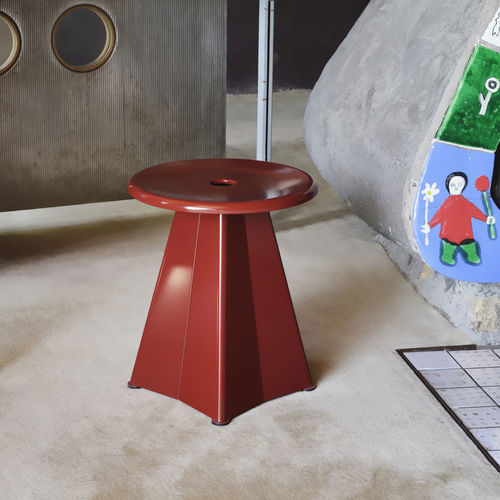 Современный табурет - vitra USA - из металла / с основанием из металла / с центральной опорой