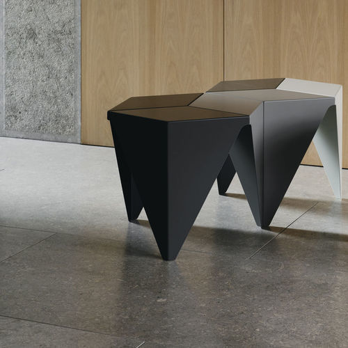Классический вспомогательный столик - PRISMATIC - vitra USA - алюминий / из японской бумаги / с основанием из алюминия