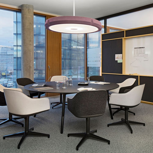 Современный стул для конференций - SOFTSHELL  - vitra USA - для интерьера / из ткани / из кожи